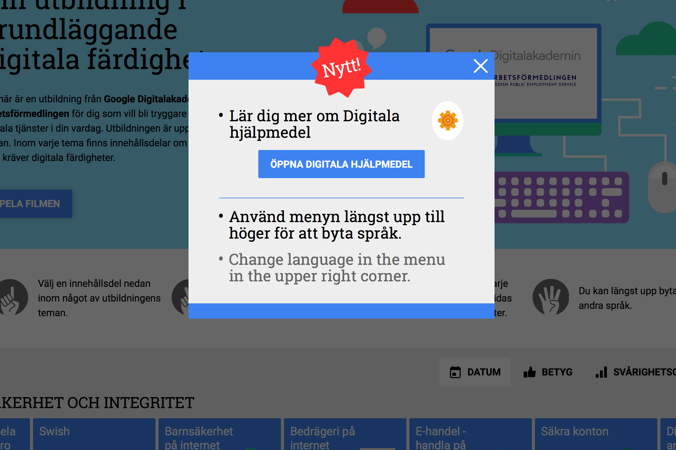 webbutbildning - Digitala jag