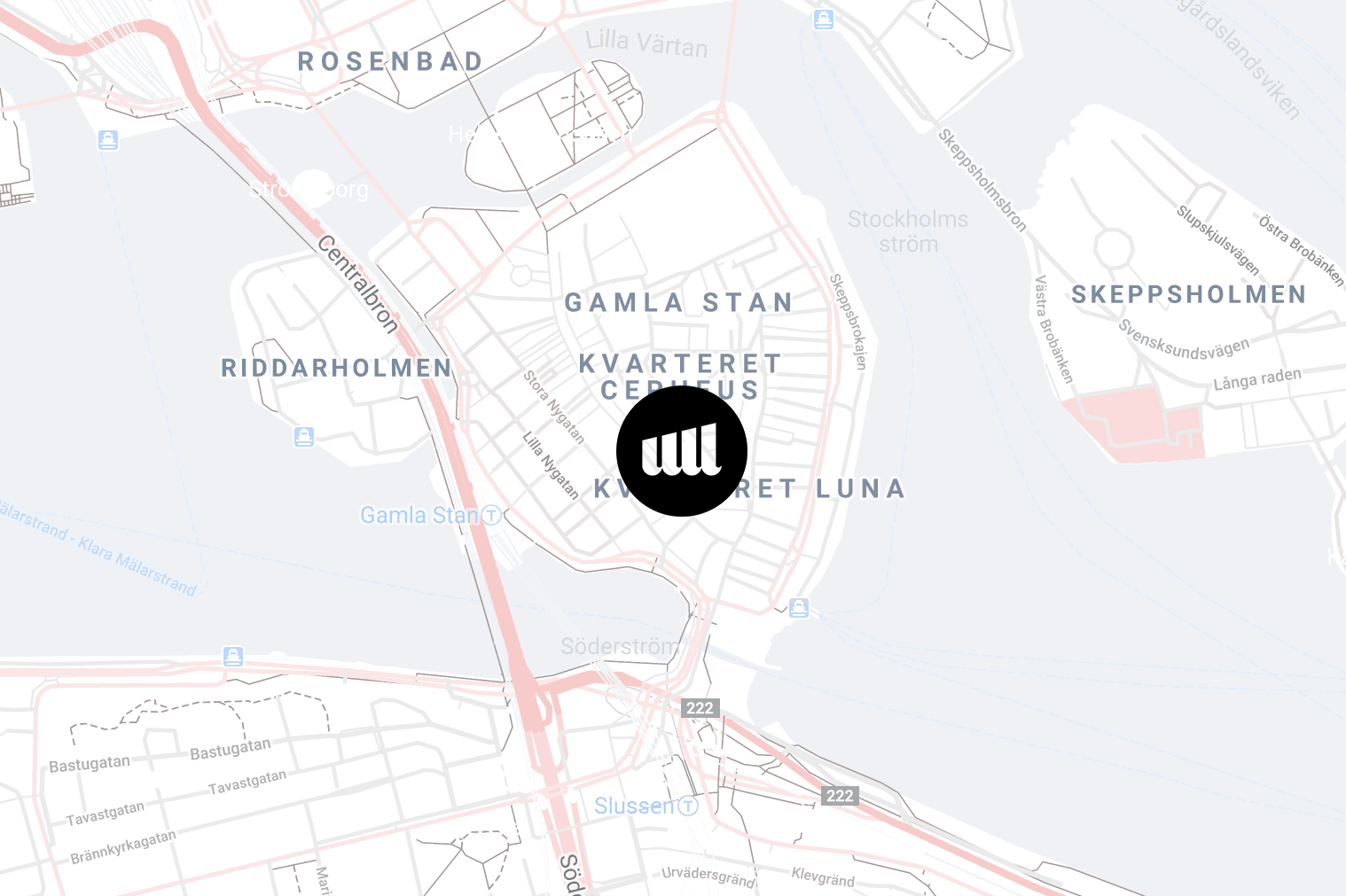 Kartbild över Learnways geografiska plats