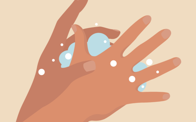 Tvätta händerna illustration