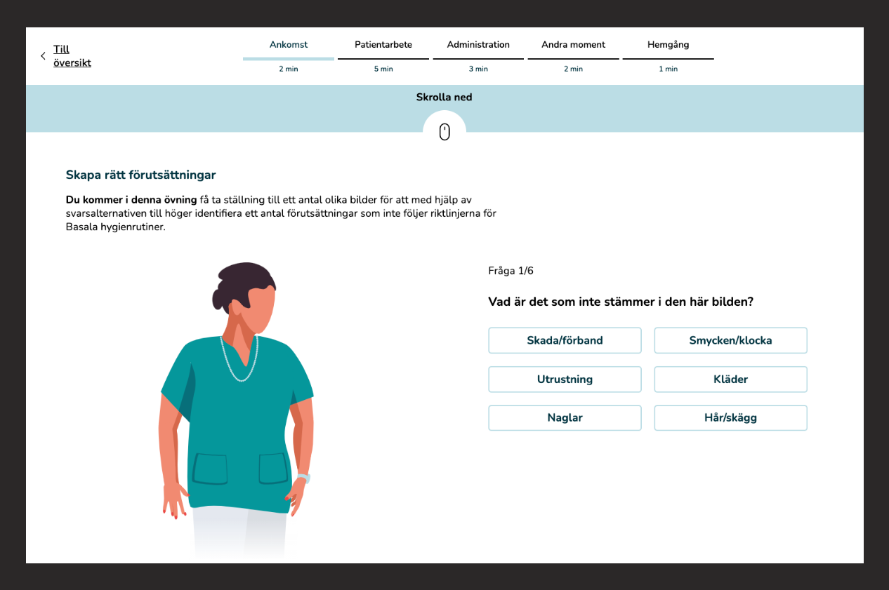 Övning i Basala hygienrutiner