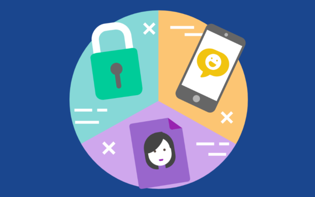 Illustrationer från webbutbildningen Digitala jag