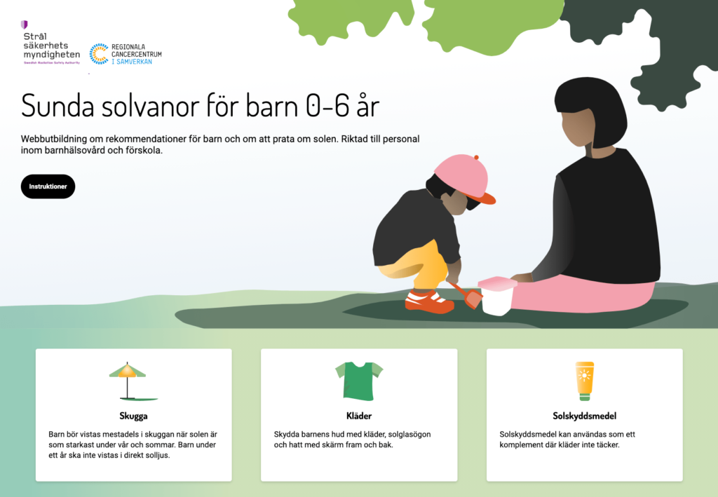 Startsida för Sunda solvanor för barn 0–6 år