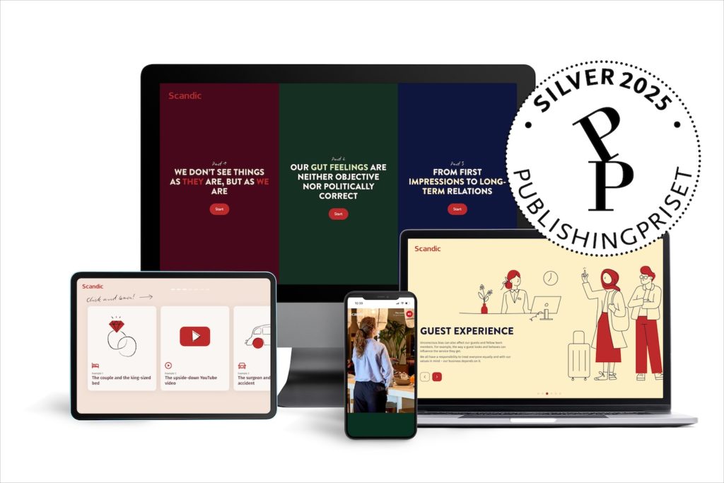 Webbutbildningen Unconsious Bias vinner silver i Publishingpriset 2025.