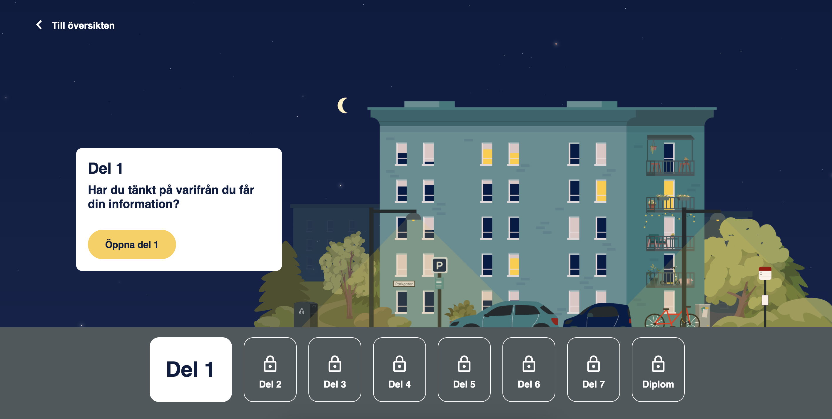 Illustration från webbutbildningen Bli Mediemedveten